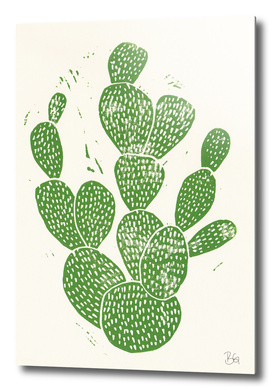 Linocut Cacti
