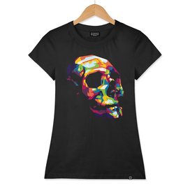 The Colorful WPAP of Skull
