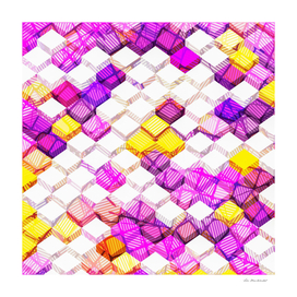 geometric square cube pattern abstract background