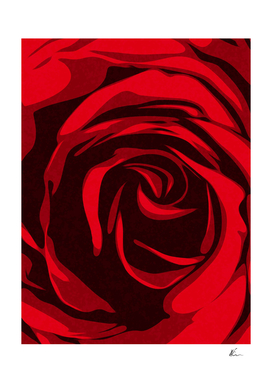 Red Rose Petals Pattern