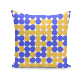 Yellow and Navy Blue Dots