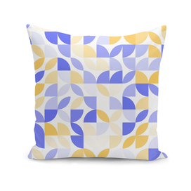 Yellow and Blue Leaf Pattern
