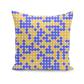 Navy Blue and Yellow Small Dots