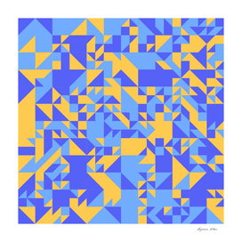 Blue Geometry Pattern