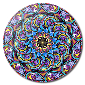 Mandala HD Spiral Flower