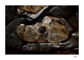Stone-shaped mummy