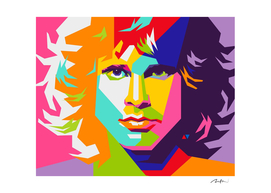 Jim Morrison Pop Art WPAP