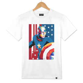 Captain America Pop Art Wpap