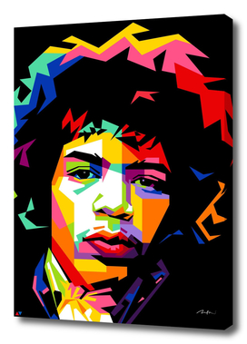 Jimi Hendrix Pop Art Wpap