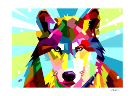 Wolf pop art wpap