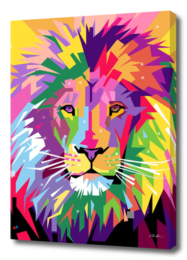 lion pop art wpap