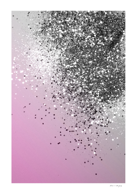 Silver Pink Glitter Dream #1 (Faux Glitter) #shiny #decor