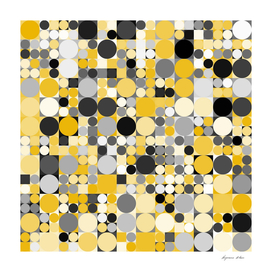 Yellow and Black Square and Dots