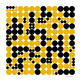 Yellow and Black Pixel Art