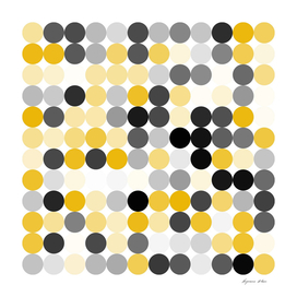 Yellow and Black Dots and Circles