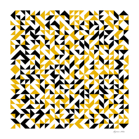 Yellow and Black Mid Geometric