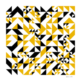 Yellow and Black Art Geometry