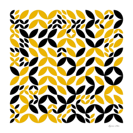 Yellow and Black Leaf Geometry