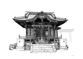 Japan temple J