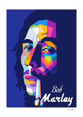 Bob Marley in WPAP Style