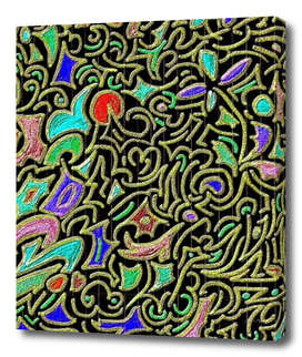 swirl retro abstract doodle