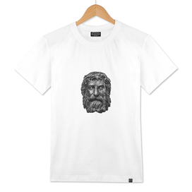 Zeus Head Sculpture Print