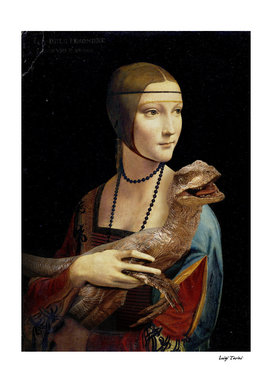 Lady with a Velociraptor