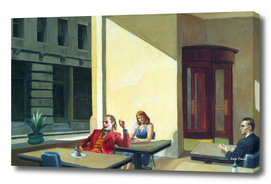 Hopper's Sunlight in a Cafeteria and Joker (Joaquin Phoenix)