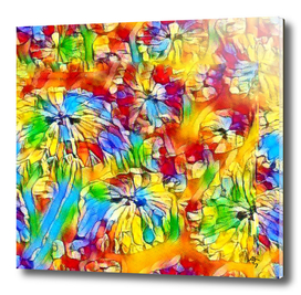 dandelion abstraction  impression