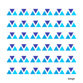 Triangles - geometric pattern - blue