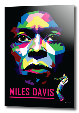 Miles Davis in WPAP Pop Art Illustration