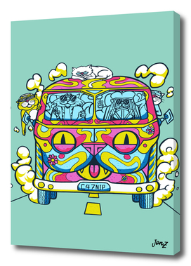 Hippie Cat Van