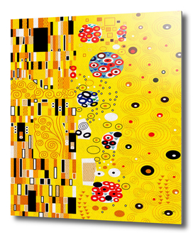 Golden pattern "The Kiss" by Gustav Klimt
