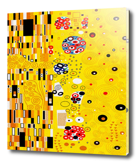Golden pattern "The Kiss" by Gustav Klimt