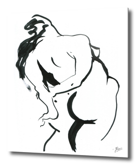 Body. Female silhouette.