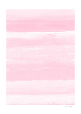 Soft Pink Watercolor Abstract Minimalism #1 #minimal