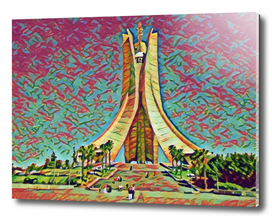 Algeria Martyrs' Memorial Artistic Illustration Mixed