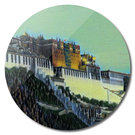 China Potala Palace Artistic Illustration Swamp Style