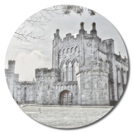 Ireland Kikenny Castle Artistic Illustration Pencil S