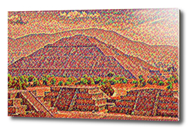 Mexico Teotihuacan Artistic Illustration Candies Styl