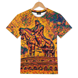Mongolia Chinggis Khan Equestrian Statue Artistic Ill