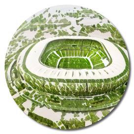 South Africa Soccer City Artistic Illustration Nature