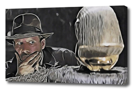 Indiana Jones Surprised Mistery Damned Hidden Treasur
