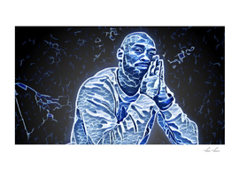 Kobe Bryant Artistic Illustration Lighting Bolt Style