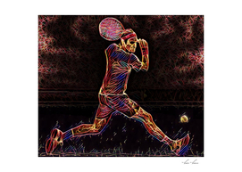 Roger Federer Roger Federer Tennis Match Artistic Ill
