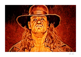 Undertaker Artistic Illustration Fire Style