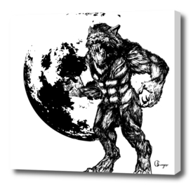 werewolf and full moon