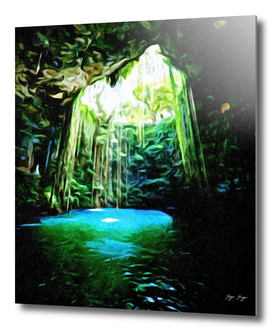 Cenotes Cave Natural Flooded tropical bath cave Flowe