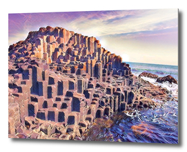 Giant’s Causeway natural parallelepipeds random crea