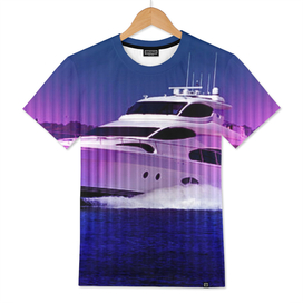 Yacht vaporwave rich vacation possession silhouette d
